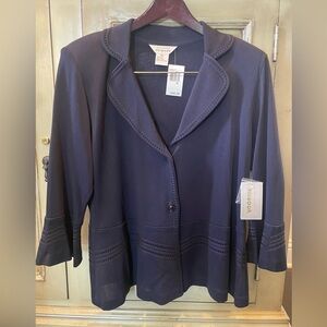 Misook Women's Navy light weight Blazer